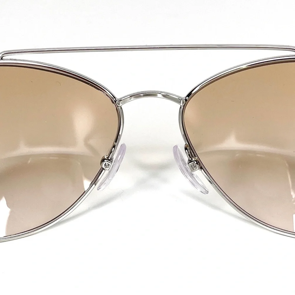 PRADA Sunglasses NEW PR 65VS-1BC232 Silver / Pink Gradient Orange NEW - Picture 9 of 13